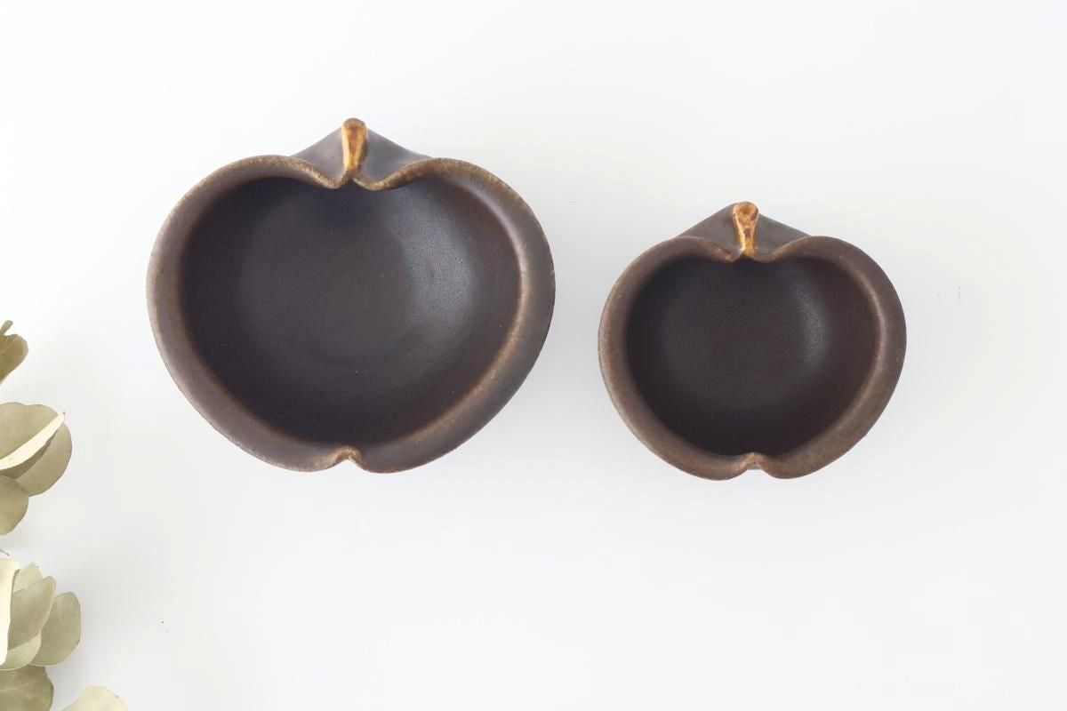 Furutani Seitosho Apple-shaped Bowl Dark Brown 11㎝/4.3in