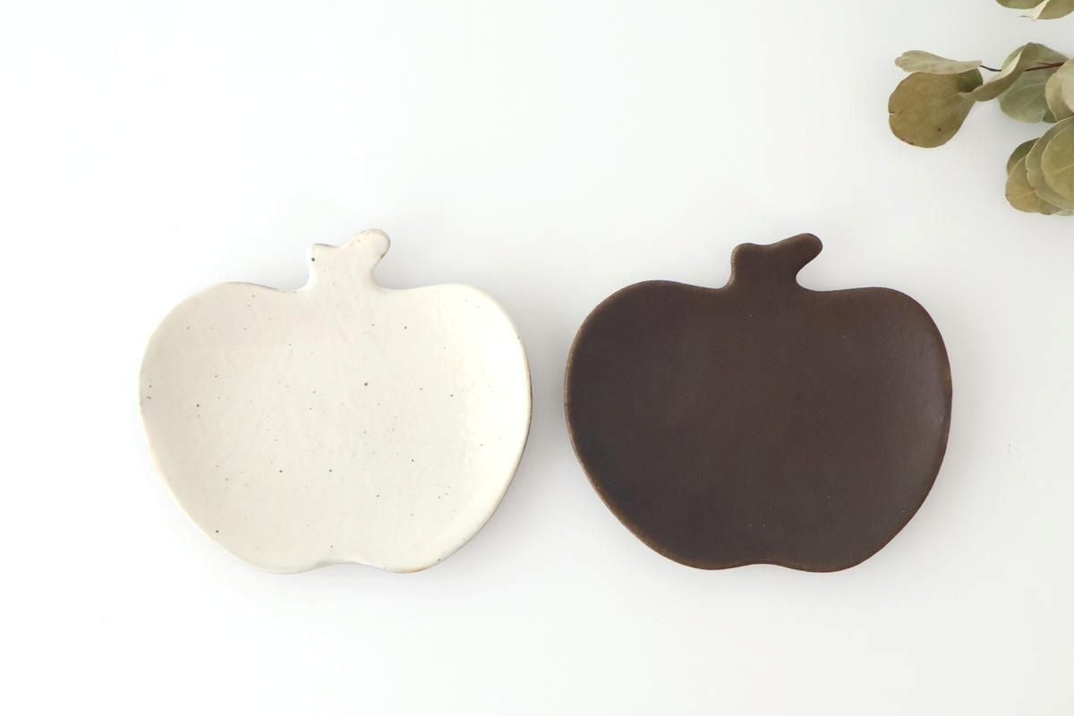 Furutani Seitosho Apple-shaped Plate White 16.5㎝/6.5in