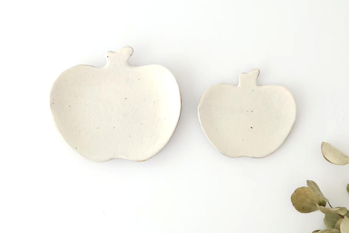 Furutani Seitosho Apple-shaped Plate White S