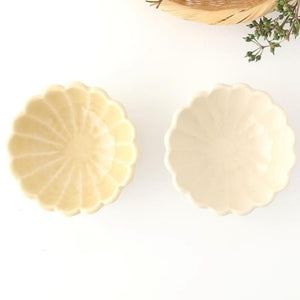 Chrysanthemum-shaped Bowl Yellow 11㎝/4.3in | Seto Ware