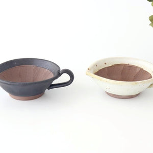 Mortar Sesame Sauce Bowl Black 12cm/4.7in | Mino Ware
