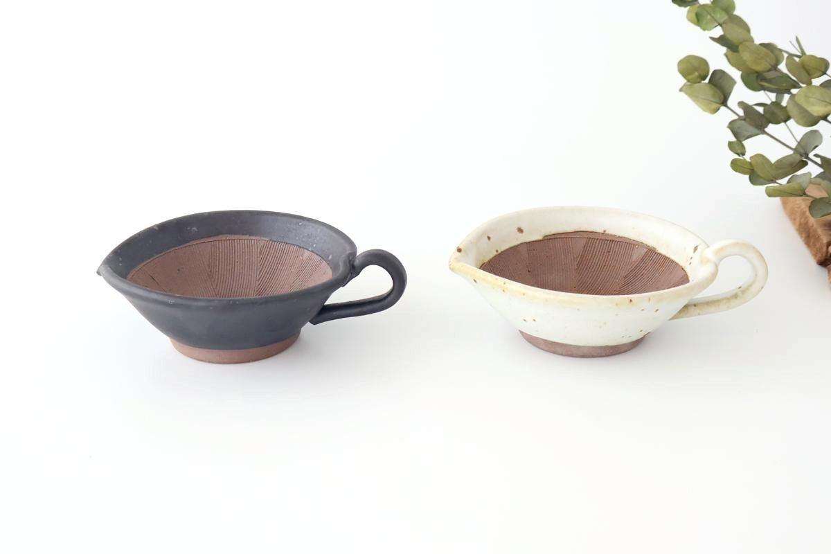 Mortar Sesame Sauce Bowl Black 12cm/4.7in | Mino Ware