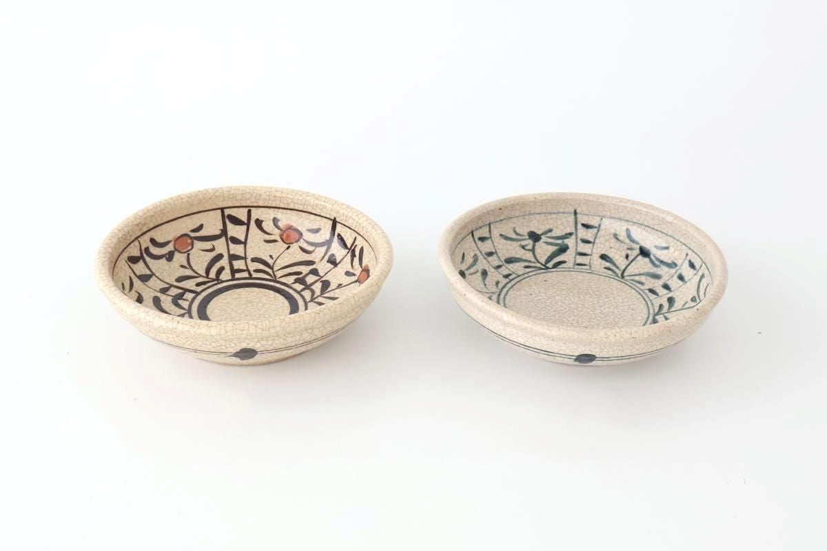 Kitagama Kasen Hiroshige Kato Round Bowl Akae 18cm/7in | Seto Ware