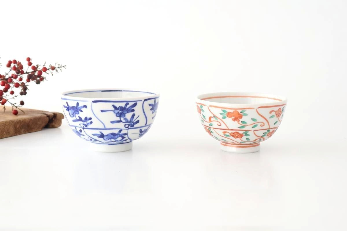 Kutani Bitoen Rice Bowl Shepherd Purse | Kutani Ware