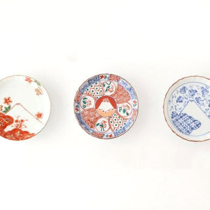 Standing-rimmed Plate Mt.Fuji and Auspicious Pattern | Sauce Plate Arita Ware