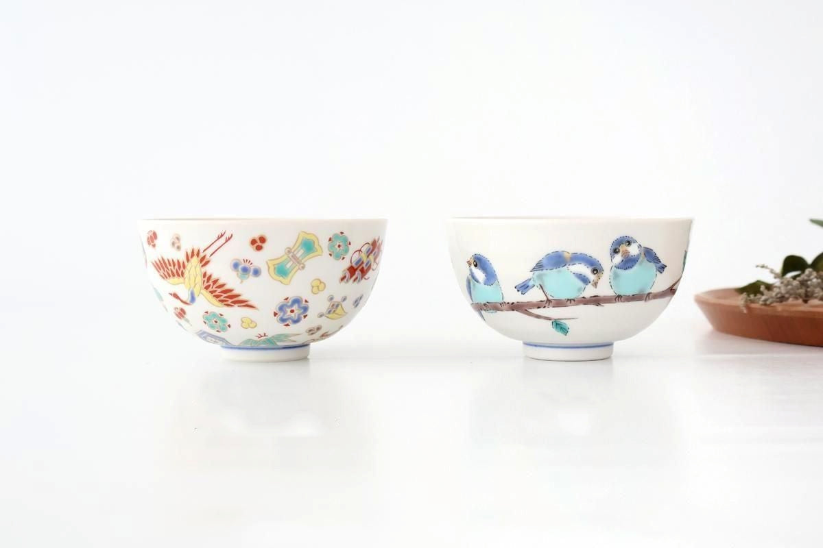 Seikou Kiln Rice Bowl  Varied Tit｜Kutani Ware