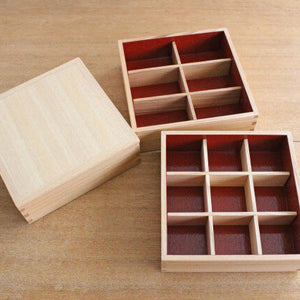 Matsuya Lacquerware Store  Dividers for Jubako (Six Cuts)  Bento Box Unpainted Ash