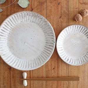 Round Shaved Plate Large | Mino Ware