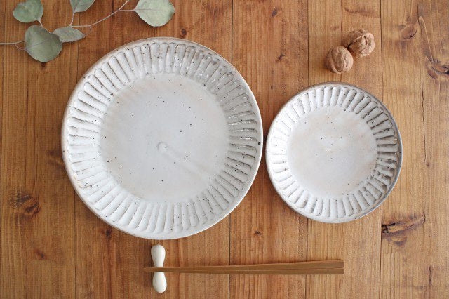 Round Shaved Plate Large | Mino Ware