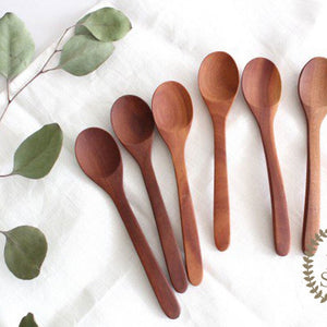 Natural Wooden Dessert Spoon