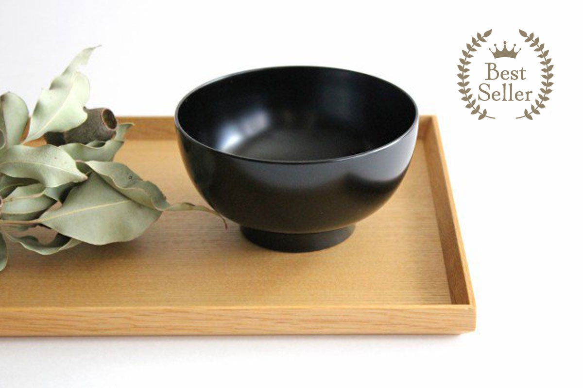 Matsuya Shikki Store Soup Bowl Black | Echizen Lacquerware