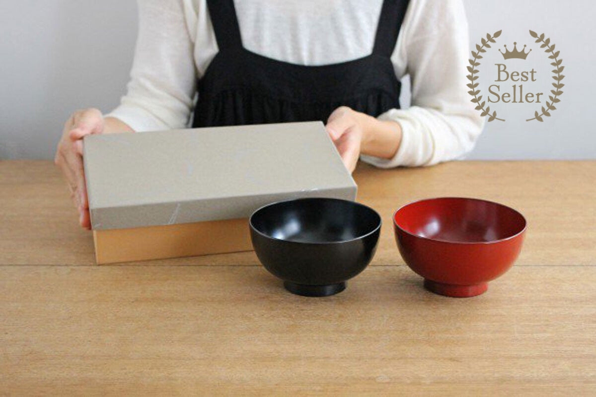 Matsuya Shikki Store Soup Bowl Set | Echizen Lacquerware