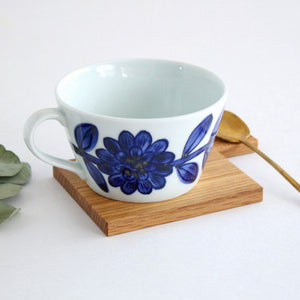 Mug Navy Porcelain Daisy Hasamiyaki